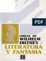 Dilthey Wilhelm - Literatura Y Fantasia PDF