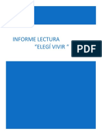 Informe Lectura Elegí Vivir