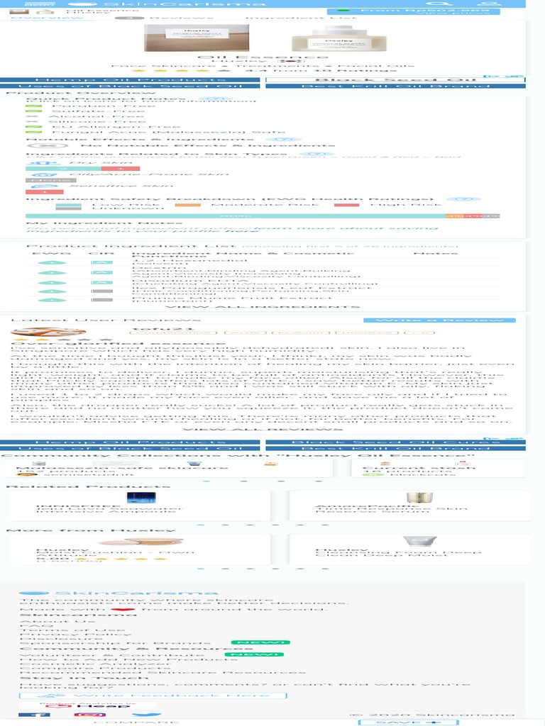 Cosmetic and Skincare Ingredient Analyzer Tool Skincarisma 2 PDF