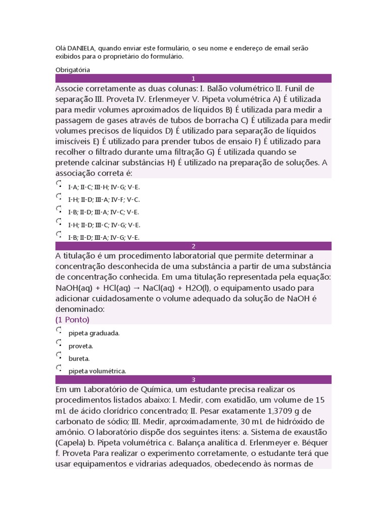 Equipamentos e Vidrarias de Laboratório | PDF | Titulação | Química