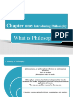 Chapter One: What Is Philosophy?