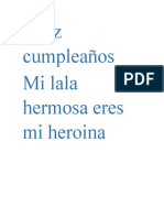 Feliz Cumpleaños