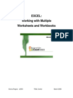 Excel - Working With Mutiple Worksheets and Workbooks