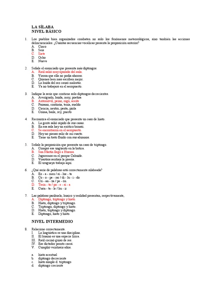 Ejercicios de Fonética y Acentuación | PDF | Fonética | Voz humana