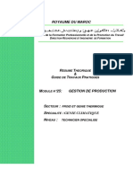 Module n25 Gestion de Production TSGC Ofppt PDF