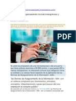 Normas de Aseguramiento en Microempresas y Pymes