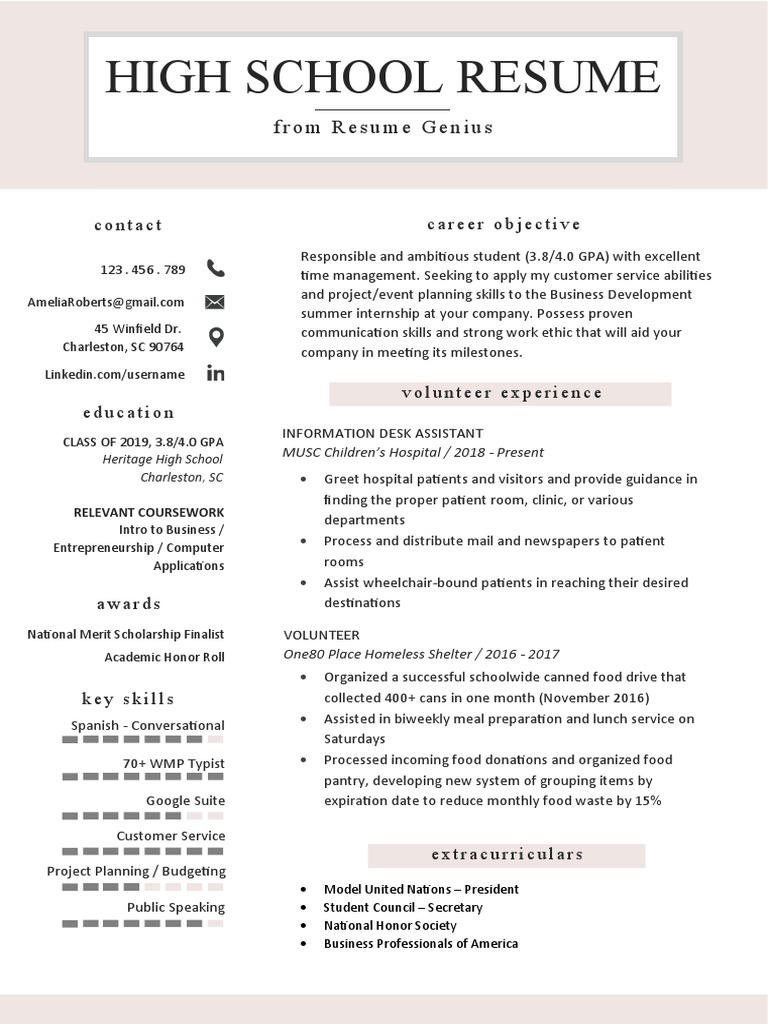 National Honor Society Resume Guide | PDF | Résumé | Foods