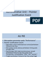 Administrative Unit – Pointer Justification Event_rev_1