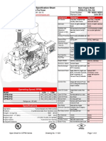 Engine Specification Sheet: de Pere, WI 54115 Curve Number: Revision Date
