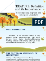 Forms and Division of Literature