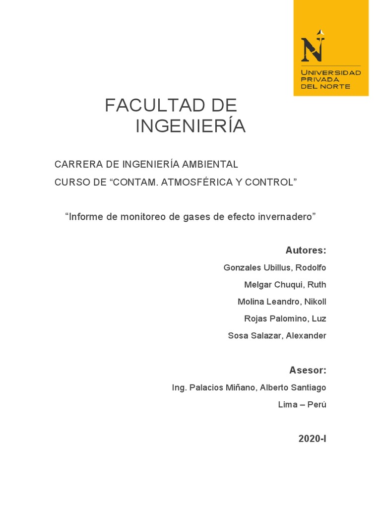 Monitoreo de Gases de Efecto Invernadero | PDF | Huella de carbono ...