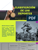 Clasificación de Los Deportes