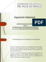 Clase 5 2.0 Determinación de La Demanda de Produccion, 2.1 - 2.2.1.2 Tipos de Pronosticos de La Demanda