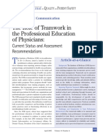 The Role of Teamwork in The Professional PDF