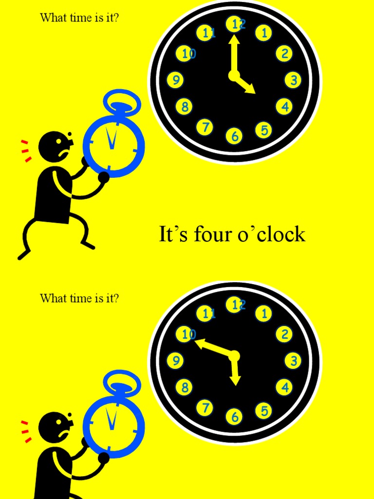It's Four O'clock What Time Is It? PDF