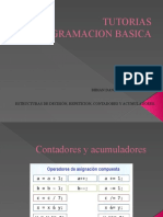 TUTORIAL PROGRAMACIÓN BÁSICA: ESTRUCTURAS DE DECISIÓN, REPETICIÓN, CONTADORES Y ACUMULADORES