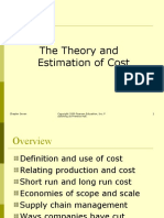 The Theory and Estimation of Cost: Chapter Seven Ublishing As Prentice Hall. 1