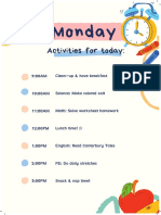 Fun Kids Daily Learning Schedule PDF