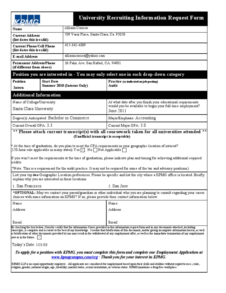 InformationRequestForm 2009ADC | PDF | Business