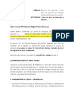 Apelación Contra Multa Impuesta Por Contravenir La Emergencia Sanitaria Del Covid