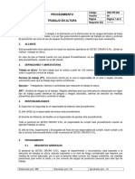 Hse-Pr-002 Procedimiento Trabajo en Altura