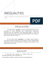 INEQUALITIES AND EQUALITIES EXPLAINED