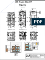 Planimetria Casa Bifamiliar Esquinera Parrales