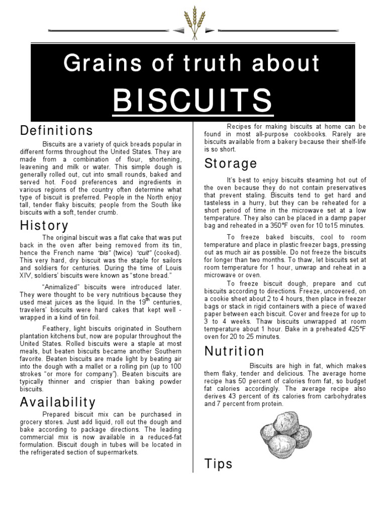 Biscuits | PDF | Dough | Flour