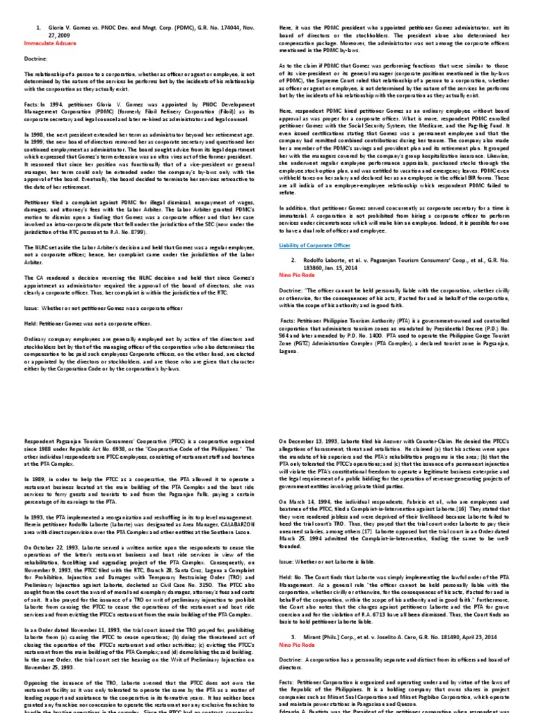 Determining Employee Status Based on the Incidents of Relationship