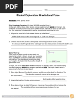 Gravitational Force Se Gravity Force