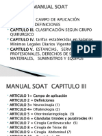 Manual SOAT capítulos clasificación quirúrgica tarifas