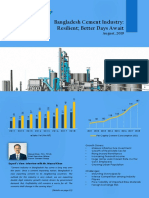 A Comprehensive Review of Bangladesh Cement Industry - August 2019 PDF