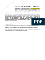 Caso Clinico de Insuficiencia Cardiaca y Diabetes