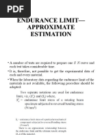 Endurance Limit - Approximate Estimation