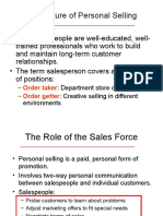 The Nature of Personal Selling