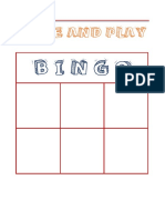 1st-Unit 3-Make and Play-Bingo