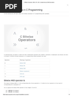 C Bitwise Operators - AND, OR, XOR, Complement and Shift Operations