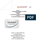 Fundamentos Del Delito y Los Delitos en Particular Características y Elementos Del Delito Los Elementos Del Injusto Penal II