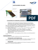 Caracteristicas Generales de Calentador Presurizado Con Serpentin.