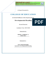 College of Education: Developmental Reading