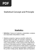 Statistical Concept and Principle