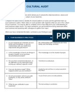 Cultural Audit: 1. Your Business'S Practices Notes