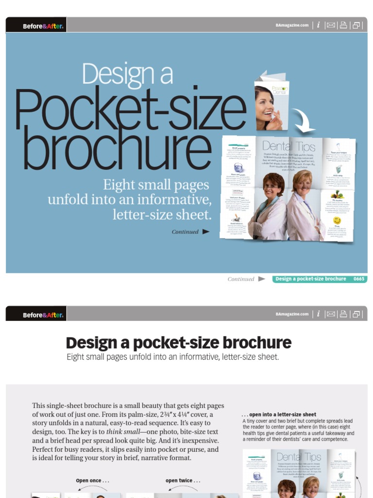 BA - Design A Pocket-Size Brochure PDF | PDF | Oral Hygiene | Dentistry
