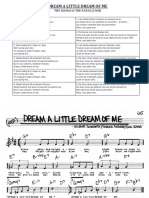 3è SAD2 Chant Dream A Little Dream (Paroles+trad Et Partition) PDF