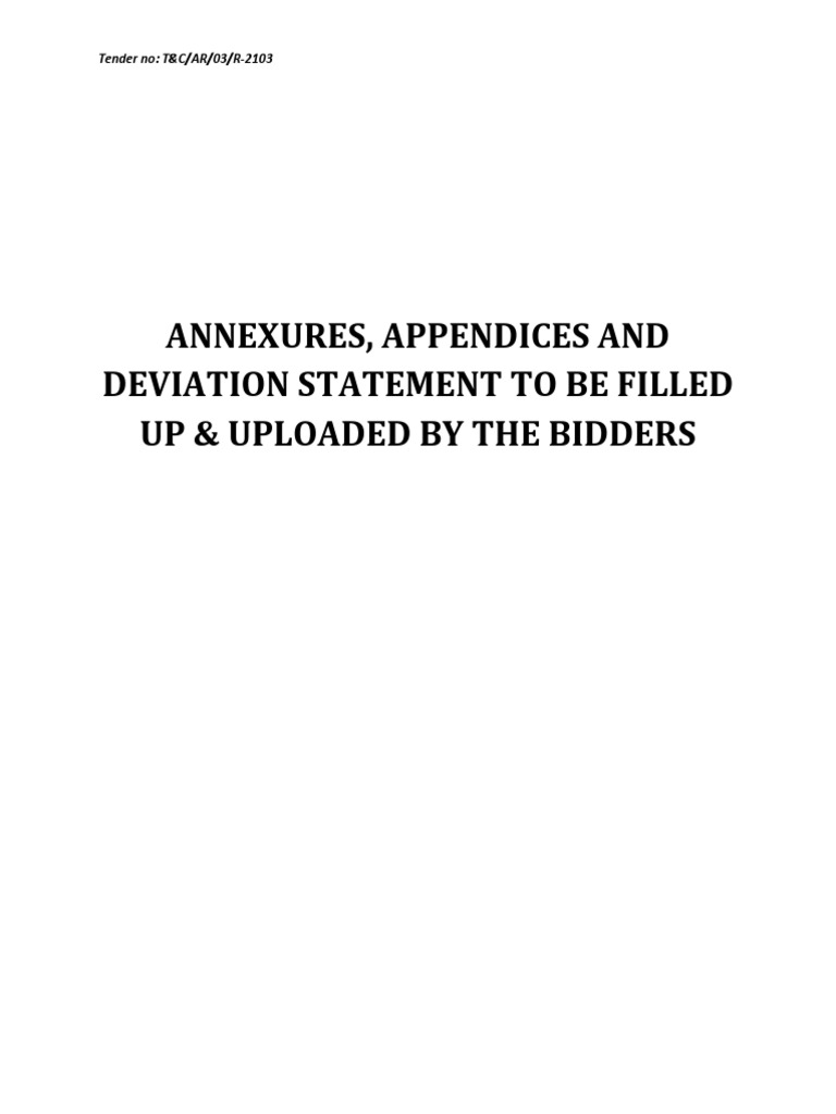 The Difference Between Appendices, Annexures And Schedules – KRQOC