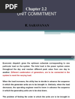 Unit Commitment: K. Saravanan