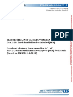 EVS-EN 50341-2-20 2015 - Elektriõhuliinid Vahelduvpingega Üle 1 Kv. Osa 2-20 Eesti Siseriiklikud Erinõuded (SEN) PDF