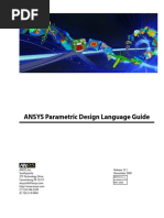 ANSYS Parametric Design Language Guide