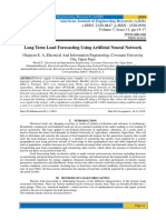 Long Term Load Forecasting Using Artificial Neural Network