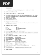 Treasury Procedure